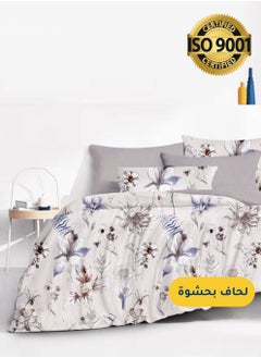 Buy Microfiber Printed Comforter Sets, Fits 120 x 200 cm Single Size Bed, 4 Pcs, With Soft Filling, Celine Series in Saudi Arabia