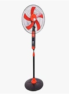 Buy Carnival Force Stand Fan,18 Inch,5 Blades,Timer,3 Speeds,Swing Switch SFZ1820 Black/Red in Egypt