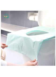 اشتري 30 PCS Waterproof Travel Disposable Toilet Seat Cover Antibacterial Waterproof Portable WC Pad Toilet Mat For Baby Pregnant Mom,Independent Packing في الامارات