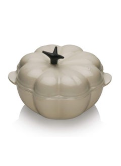 Buy Le Creuset Almond Cast Iron Pumpkin Casserole (Beige) in UAE