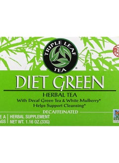 Buy Diet Green Herbal Tea Decaffeinated 20 Tea Bags 1.16 oz (33 g) in UAE