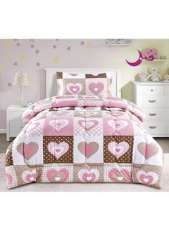 Buy Quilt set, children's drawings, 3 pieces, filling in the middle of a quilt, size 160 * 210 cm in Saudi Arabia