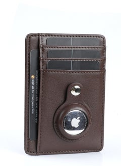Buy For Airtag Wallet PU Leather Credit Card Money Holder in UAE