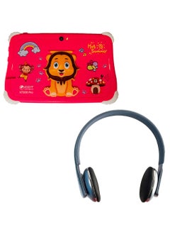 Buy CCIT 7 Inch IPS Display Android Kids Tablet With 4 GB RAM 128 GB ROM and Headphone Combo Pink in UAE
