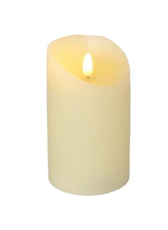 Buy Rechargeable Electric LED Real Wax Candle Lights, Flameless and Warm White Plus LED Moving Wick Flickering Candle Lights with Remote Control in UAE