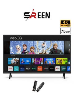 Buy Smart Screen 75 Inches - WebOS System - LED - 4K - Without Frame - 2 Remote Control - SRET-75S4KW1 in Saudi Arabia