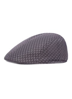 Buy Mesh Flat Cap Berets Breathable Summer Newsboy Hat Adjustable Dark Grey in UAE