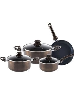 اشتري Lambart 7-Piece Ceramic Cookware Set 318101009 (Chocolate Brown) في السعودية