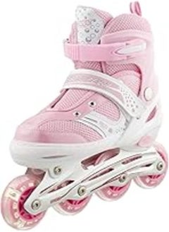 Buy Other Rustomart roller skate shoes for children medium pink and white 1.0 base box in Egypt