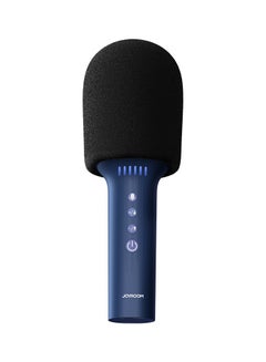 Buy Joyroom 2in1 Karaoke Mic with Speaker Bluetooth Wireless Microphone Audio with 4 sound modes and hours singing wireless Microphone Handheld Audio-Blue in Saudi Arabia