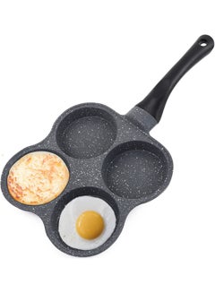 Buy Egg Fry Pan, Nonstick Pancake Pan 4 Cup Breakfast Omelette Pan, Pancake Omelette Pan Egg Pan Aluminum Cookware for Gas Stove in UAE