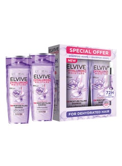Buy Elvive Hyaluron Moisture Shampoo 400ml Twin Pack in Saudi Arabia