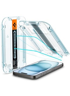 Buy GLAStR EZ FIT Designed for iPhone 15 Screen Protector (2023) Premium Tempered Glass - Case Friendly with Sensor Protection [2 PACK] in Saudi Arabia