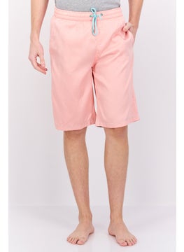 اشتري Men Plain Drawstring Board Short, Pink في الامارات