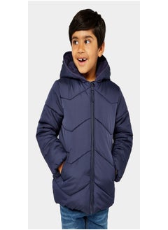 اشتري Navy Fleece Lined Padded Jacket في السعودية