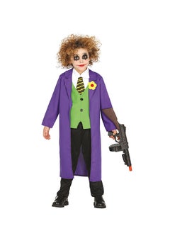 اشتري Child Crazy Jester Joker Costume, 10-12 Years. Includes: Raincoat, Waistcoat with Shirt, Tie في السعودية