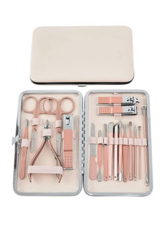 Buy Nail Clipper Set 18pcs, Manicure Set Stainless Steel Professional Nail Clippers Pedicure Tools for Hand Foot & Face Care Gift For Men Women Friends and Parents in Saudi Arabia