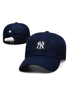 Buy NEW ERA 9Fort New York Yankees Baseball Hat Duck Tongue Hat Sun Hat Pointed Hat Sun Hat Pure Cotton Men's and Women's Baseball Hat Outdoor Blue in UAE