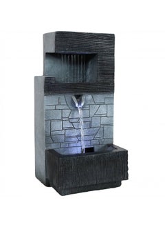 Buy Sunnydaze Tiered Brick Wall 13-Inch Tabletop Fountain with LED Light - Electric Submersible Pump with Adjustable Flow in UAE