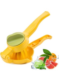 Buy Manual Lemon & Lime Squeezer | Heavy-Duty Handheld Citrus Juicer for Fresh Juice Extraction - Easy-to-Use and Durable-Yellow in Egypt