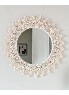 Buy Large Macrame Mirror , Macrame Wall Hanging Mirror , Bedroom Decor Gift , Boho Mirror, Living Room Décor in Egypt