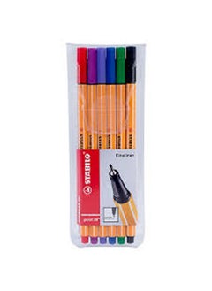 Buy Fineliner Pen Set 6 Color Multicolour in Egypt