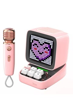 Buy Divoom DitooMic Bluetooth Speaker Microphone Karaoke Function Pink in Saudi Arabia