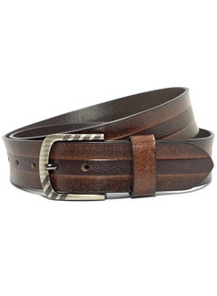 اشتري Classic Milano Genuine Leather Belt Men Casual Belt for men Mens belt 40MM 14902 (Brown) by Milano Leather في الامارات