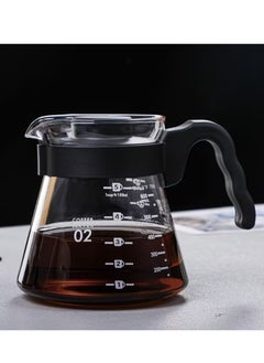 Buy V60 Glass Range Coffee Server 600ml Black in Saudi Arabia