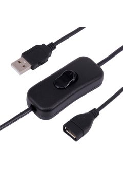 Buy USB Cable with Switch, 3-Pack USB Male to Female Extension Cord Inline Rocker On/Off Switch for Driving Recorder, LED Desk Lamp, USB Fan, LED Strip in UAE