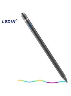 Buy Active Stylus Pens for Touch Screens Digital Stylish Pen Pencil Rechargeable Compatible with Most Capacitive Touch Screens (Black) in UAE