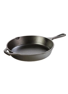 Buy Cast Iron Skillet Pre-Seasoned Skillet Frying Pan  Black  10.25 Inch  Round  Cast Iron L8Sk3 in UAE