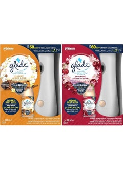 Buy 2 Automatic Air Fresheners, Rose & Wild Berry Scent + 1 Automatic Air Freshener, Oud & Amber Scent by Glade, 269 ml in Egypt