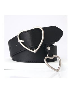 اشتري Trend All Kinds Of Love Buckle Fashion Ladies Belt 105cm Black في الامارات