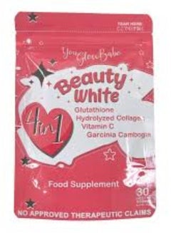 Buy Beauty White 4 in 1 glutathione and collagen Slimming 30 capsule in Saudi Arabia