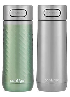 Buy Contigo Luxe Autoseal Spill proof Travel Mug 2 pack, 414ml, 14 oz. in UAE