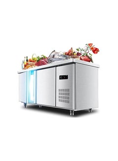 Buy Kitchen Multifunctional Workbench, Refrigerated And Fresh-Keeping Workbench, Commercial Refrigerator, Dual Temperature Freezer, Stainless Steel Cabinet in UAE