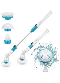 Buy Electric Spin Scrubber,Super Power Surface Cleaner with 3 Replaceable Cleaning Shower Scrubber Brush Heads, 360 Cordless Bathroom Scrubber, for Tub,Tile, Floor, Wall,Shower, Bathtub, and Kitchen in Saudi Arabia