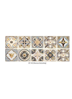 اشتري Self-Adhesive Wall Tile Decals, Peel and Stick Tile Stickers, Waterproof Backsplash Stickers for Kitchen Bathroom Decor(10*10) 10 Pcs في السعودية