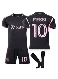Buy Kids Football Jersey Set - #10 Lionel Messi Complete Soccer Jersey Set with 1 Jersey, 1 Short and 1 Pair of Socks, Perfect Gift for Kids Children and Football Fans in UAE