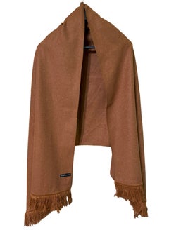 Buy Solid Wool Winter Scarf/Shawl/Wrap/Keffiyeh/Headscarf/Blanket For Men & Women - XLarge Size 75x200cm - Copper in Egypt