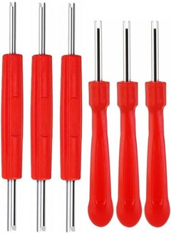 اشتري Aracey 6Pcs Tire Valve Stem Removal Tool - Dual Single and Double Heads Valve Core Remover Tool,Great Tire Repair Tool for Various Valve Cores,R134a R12 HVAC Air Conditioning Valve Core Remover في مصر