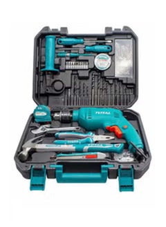 Buy Total 115 Pcs Tools Set THKTHP1152A Including 680 Watt Drill Teal / Grey in Egypt