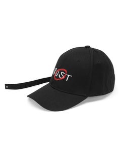 Buy Slogan Embroidery Baseball Cap With Long Strap in UAE