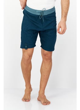 Buy Men Brand Logo Swim Shorts, Teal Green Combo in UAE