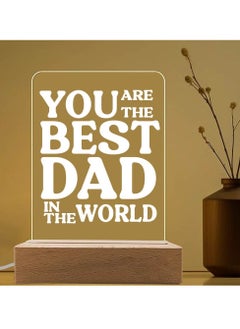 Buy Father's Day LED Lamp for Dad - Great Gift Idea for Father's Day - Gift for Dad - Dad's Birthday Gifts from Daughter and Son - Dad Appreciation Gifts - Gift for Daddy in UAE