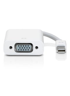 Buy Mini Display Port To VGA Adapter Cable 24centimeter White in UAE