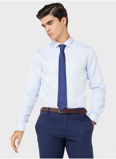 اشتري Pure Cotton Formal Shirt With Full Sleeve & Semi Cutaway Collar في السعودية