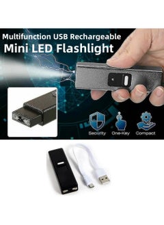 اشتري متعددة الوظائف USB قابلة للشحن LED مصباح يدوي صغير في الامارات