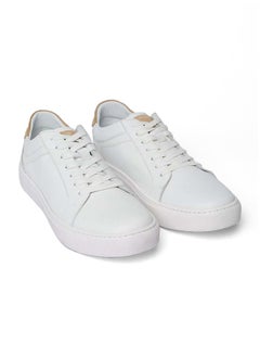 Buy Fancy Genuine Leather Lace-Up Sneakers in Egypt